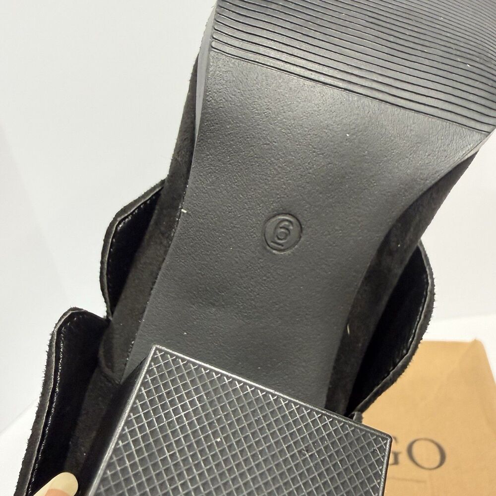 Coutgo Womens Fold Over Mid Calf BootsSlouchy Poi Black Size 6 NWB - Picture 10 of 17